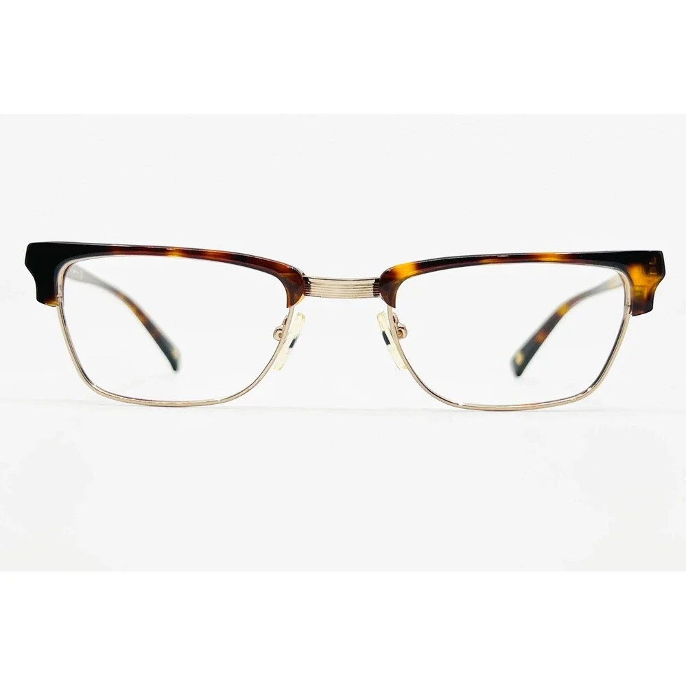 John Lennon Eyeglasses Men Brown Tortoise Clubmaster JL 14BF DA 50-18-145